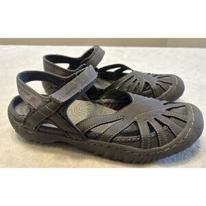 Jambu Sport Women’s Sandals Size 9 Closed Toe Walking Comfort Travel Poppy